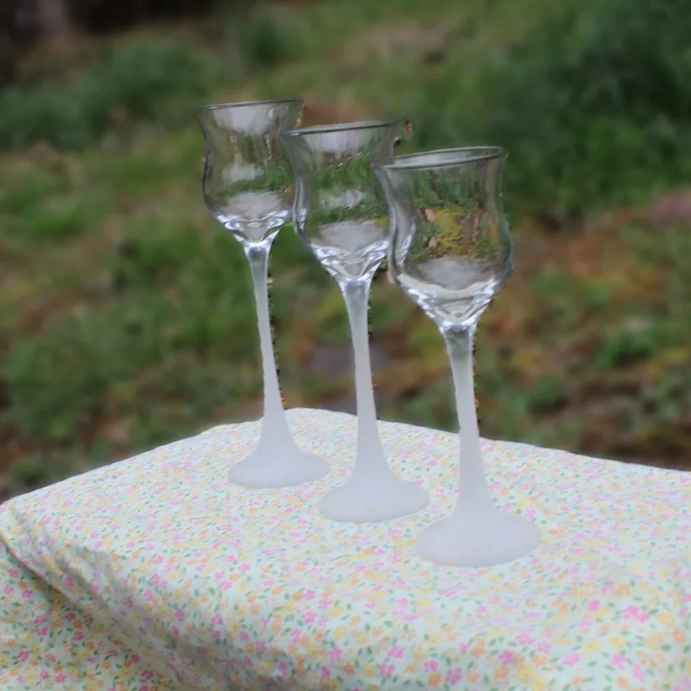 NWOT Partylite Candle Iced Crystal Frosted Elegant Home Decor Trio Tall P9428